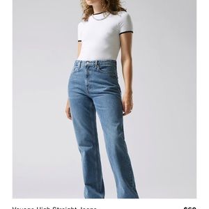 Weekday Voyage High Straight Jean